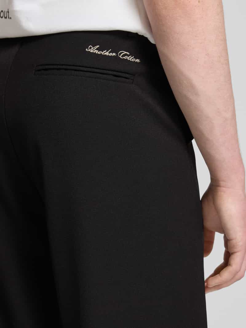 ANOTHER COTTON LAB Straight leg stoffen broek met labeldetail