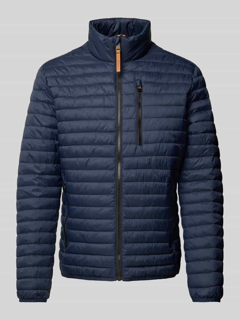 camel active Gewatteerd jack met opstaande kraag