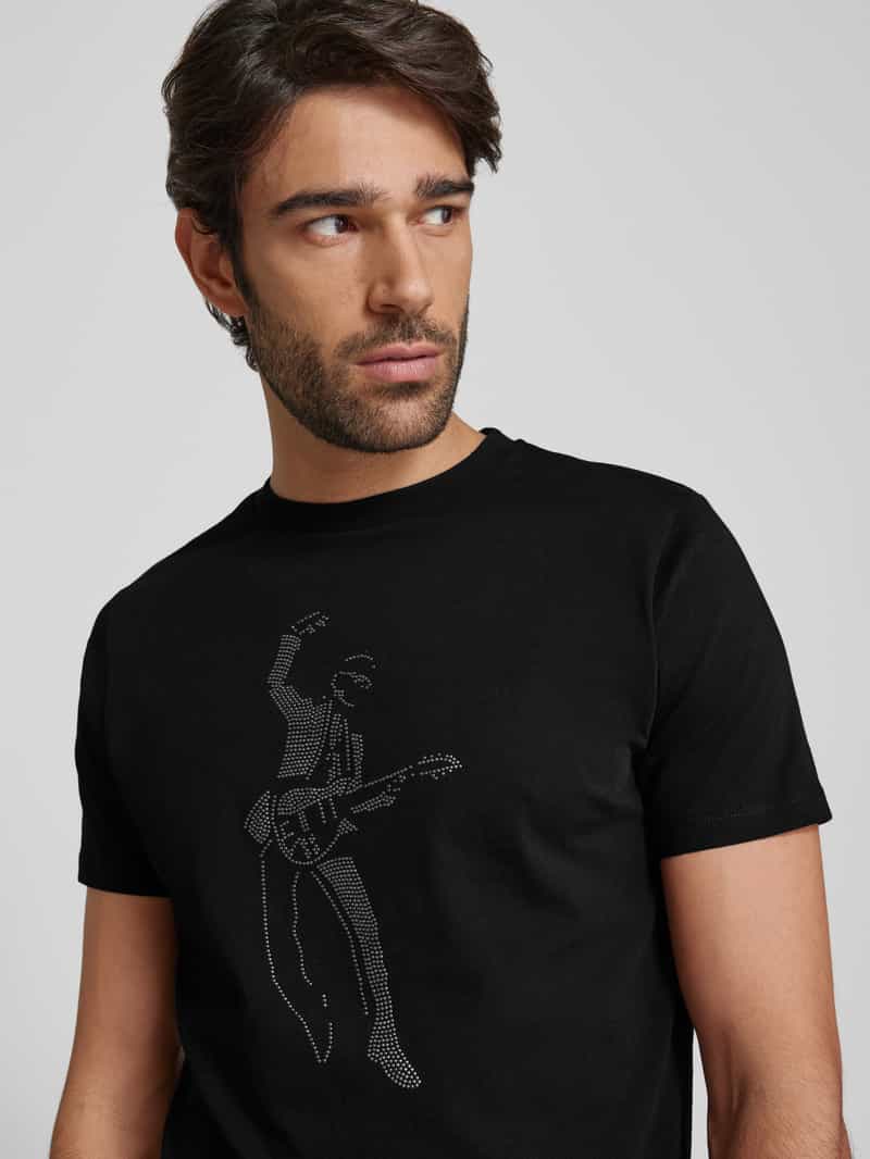 Karl Lagerfeld T-shirt met strass-steentjes