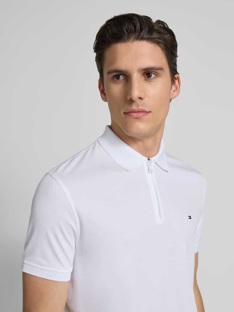Tommy Hilfiger Regular fit poloshirt van katoenmix
