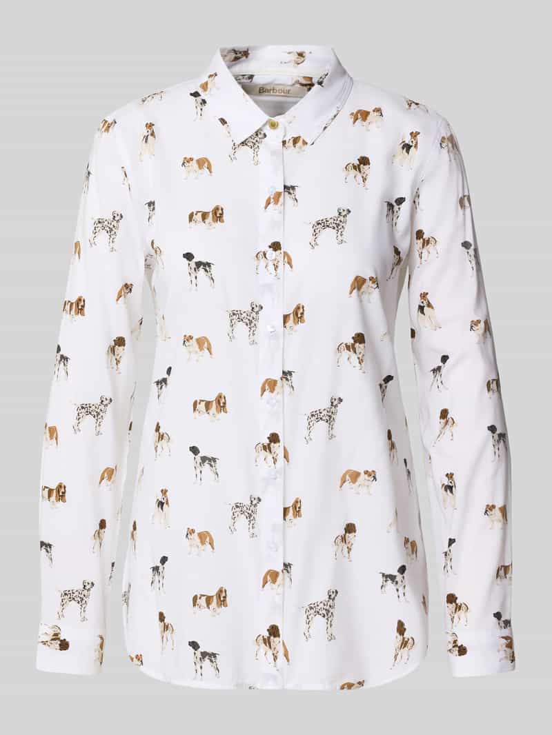Barbour Relaxed fit blouse met lange mouwen van katoenmix model 'SAFARI'