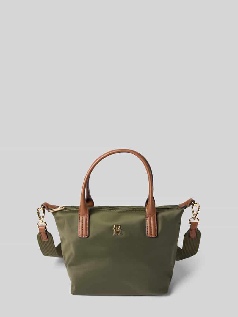 Tommy Hilfiger Schoudertas met echt leer, model 'POPETTE'