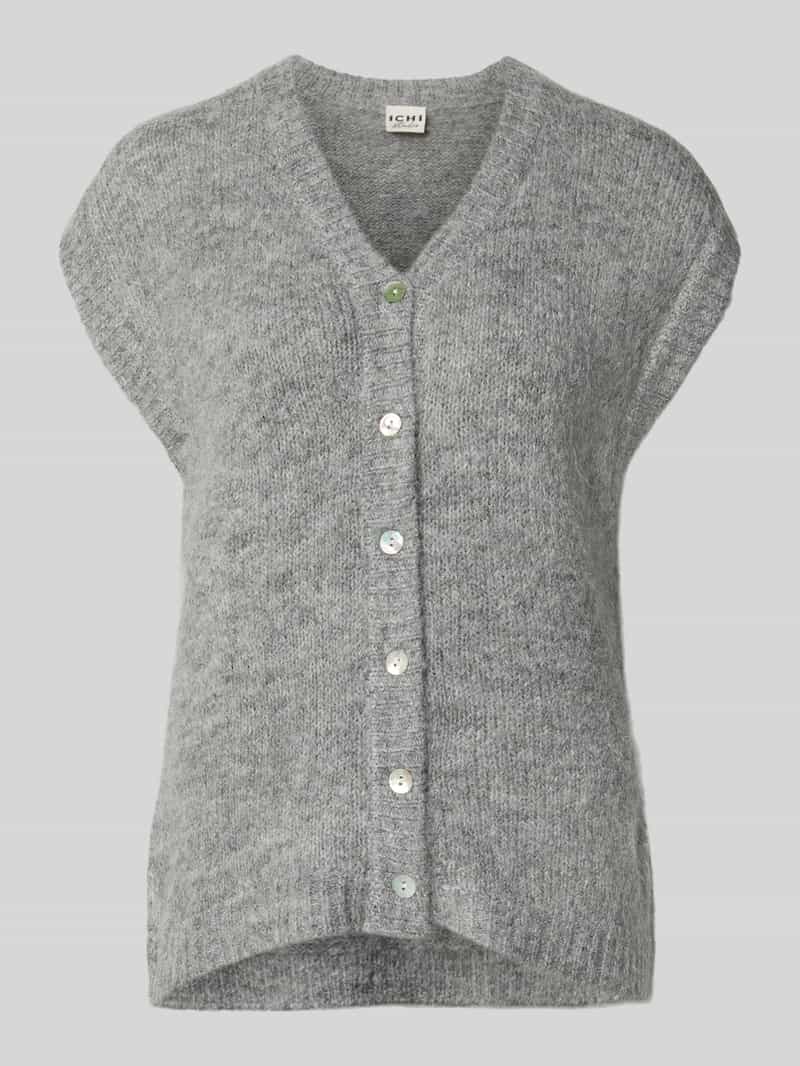 Ichi Mouwloos vest met V-hals model 'BELABLUE'