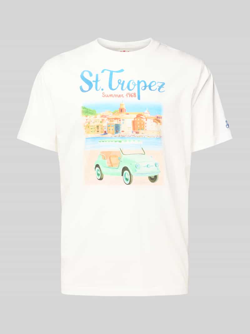 MC2 Saint Barth T-shirt met motief- en statementprint