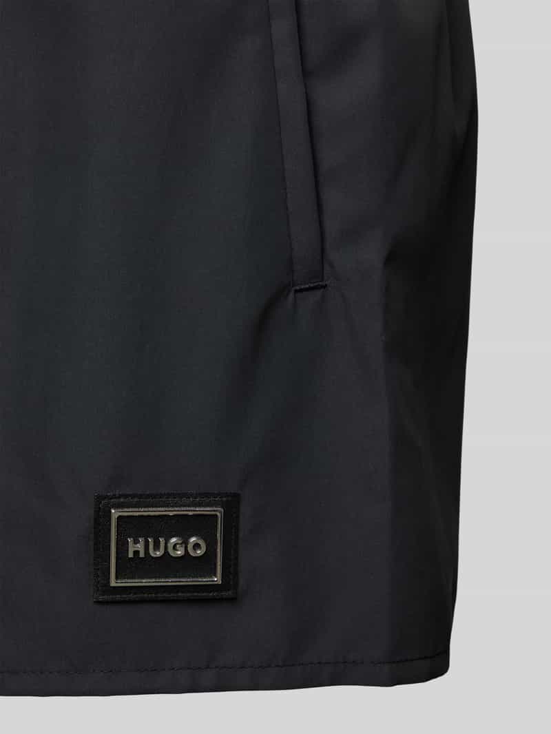 HUGO Zwembroek met labelpatch model 'Dodo'