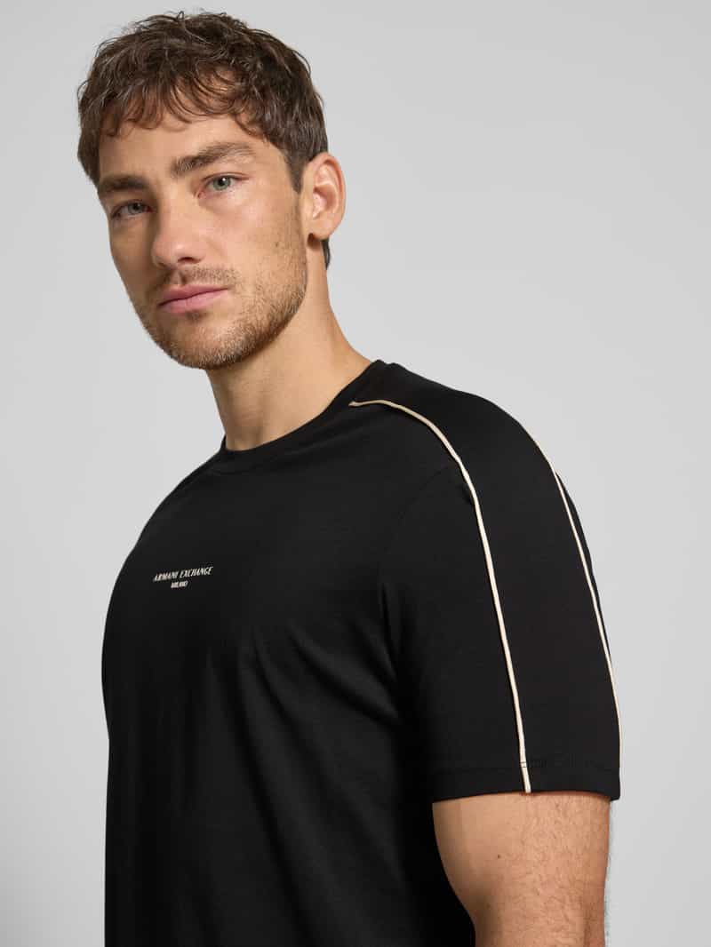 Armani Exchange T-shirt met labelprint