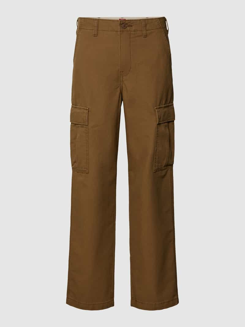 Levi's Straight fit cargobroek in effen design