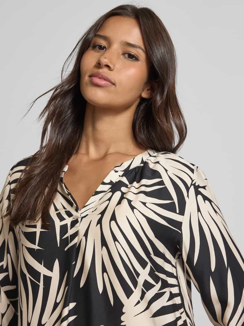 milano italy Relaxed fit blouse met tuniekkraag