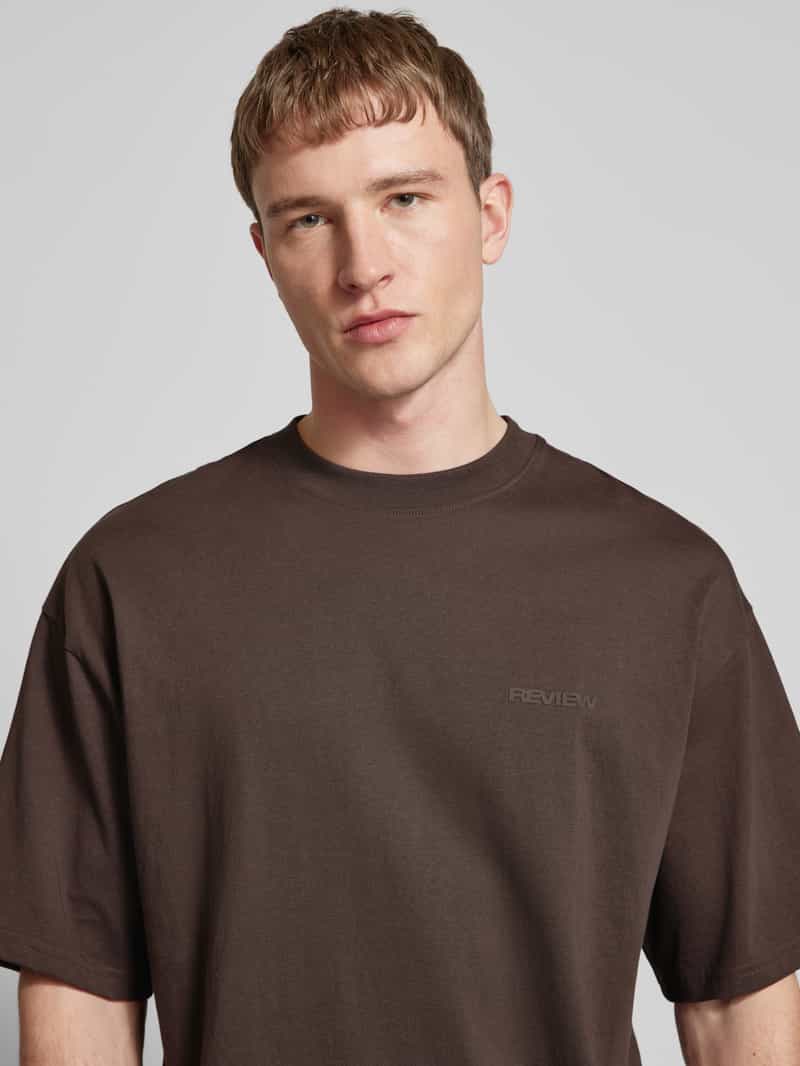 REVIEW Oversized T-shirt met labelprint