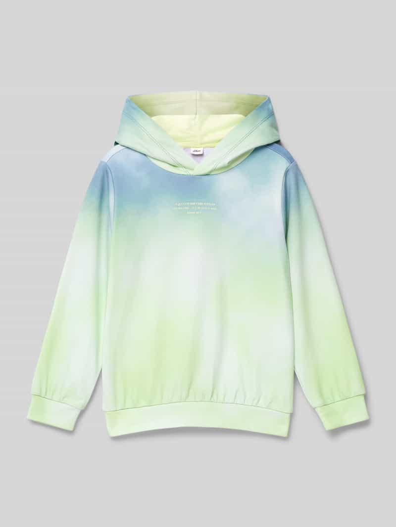 s.Oliver RED LABEL Regular fit hoodie van katoenmix met kleurverloop