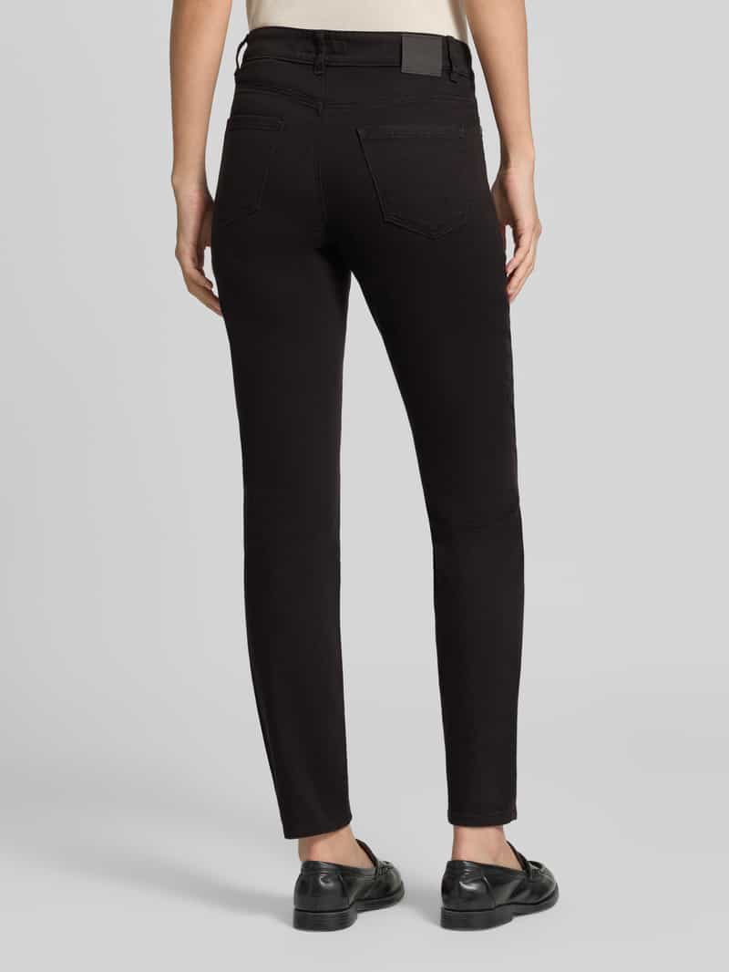 Marc Cain skinny fit jeans van elastische katoenmix met strasstenen