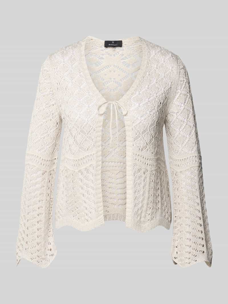 monari Cardigan met gaatjesmotief