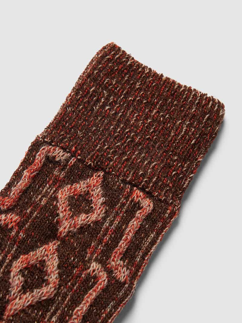 Burlington Sokken van scheerwolmix met all-over motief model 'CABIN BOOT'