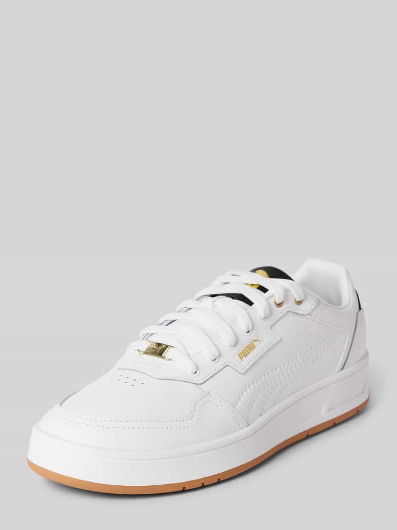 Puma Sneakers van leer met labeldetail