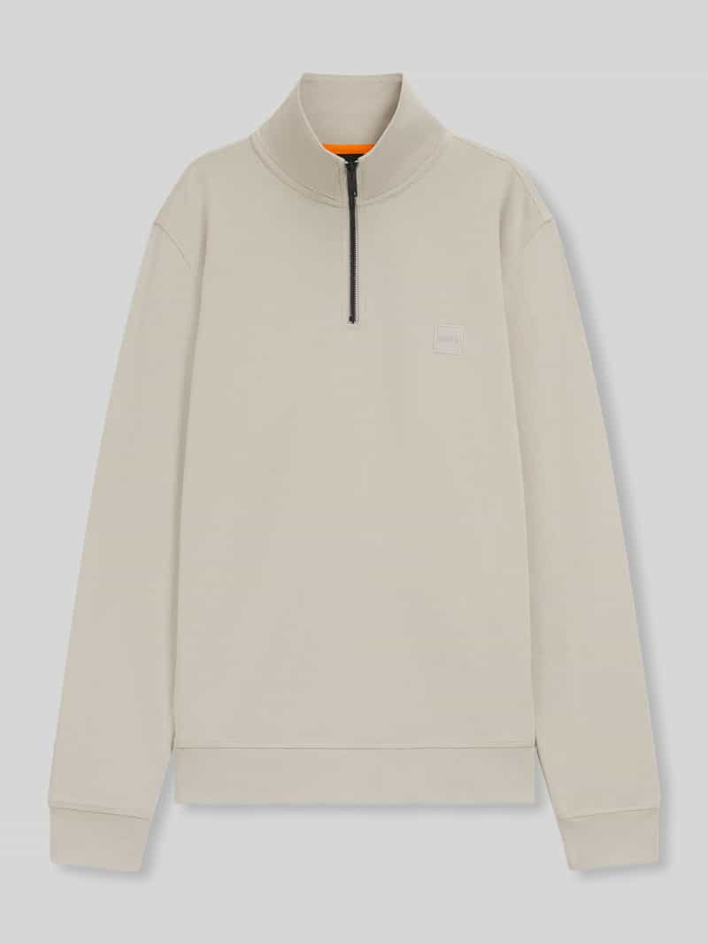 Boss Orange Regular fit sweatshirt van puur katoen