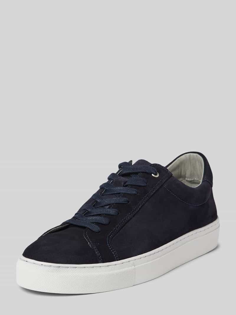 Leren sneakers met labeldetail, model 'Summer'