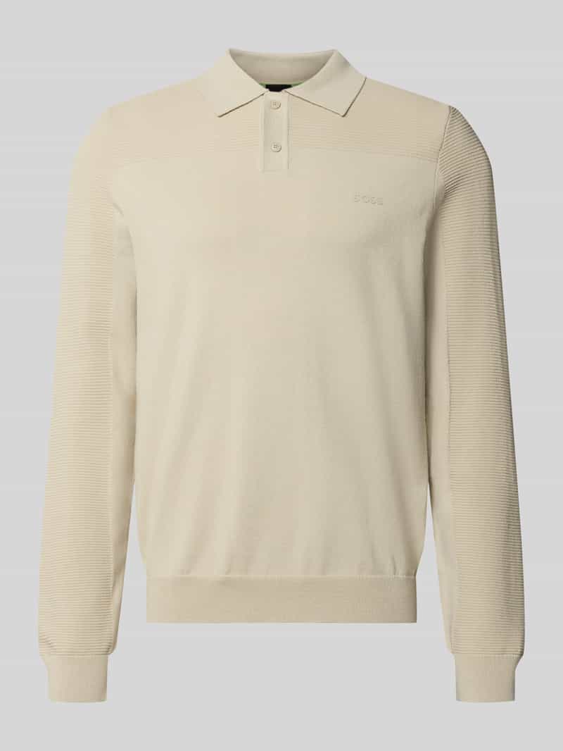 relaxed fit poloshirt met wol model 'KN_Momentum-X PL'