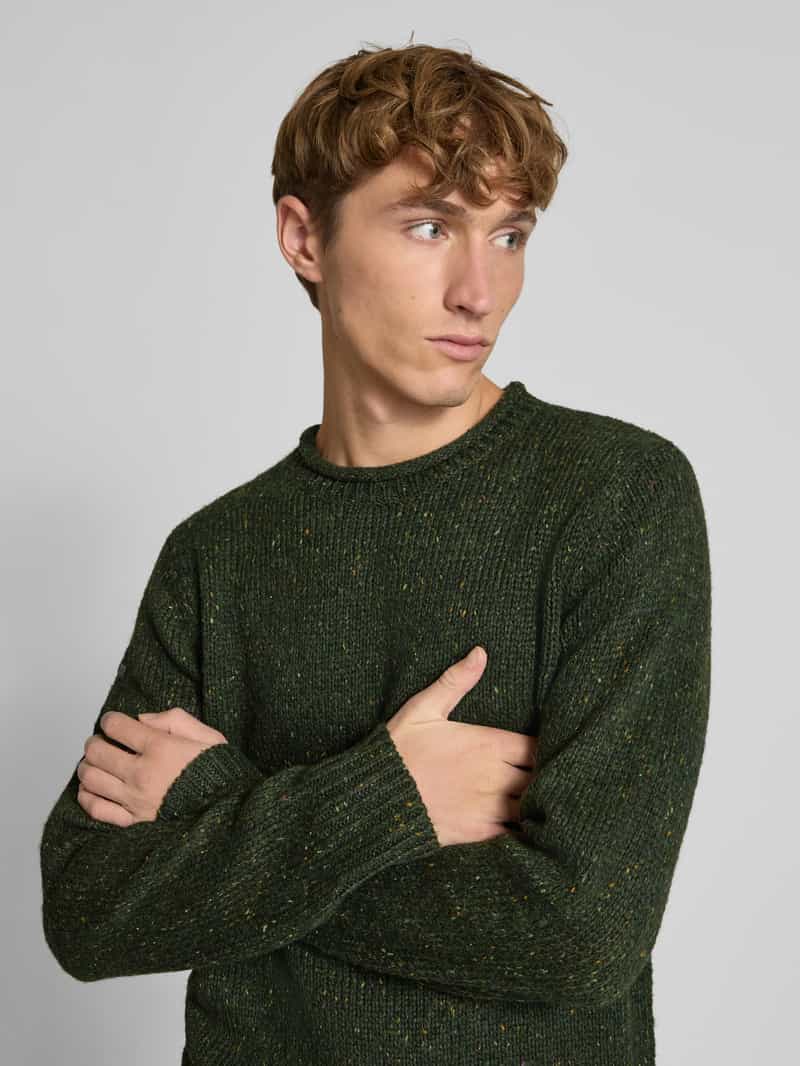 Superdry Gebreide pullover met ronde hals model 'Donegal Jumper'