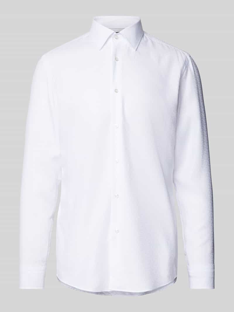 Boss Slim fit zakelijk overhemd met kentkraag model 'Hank'