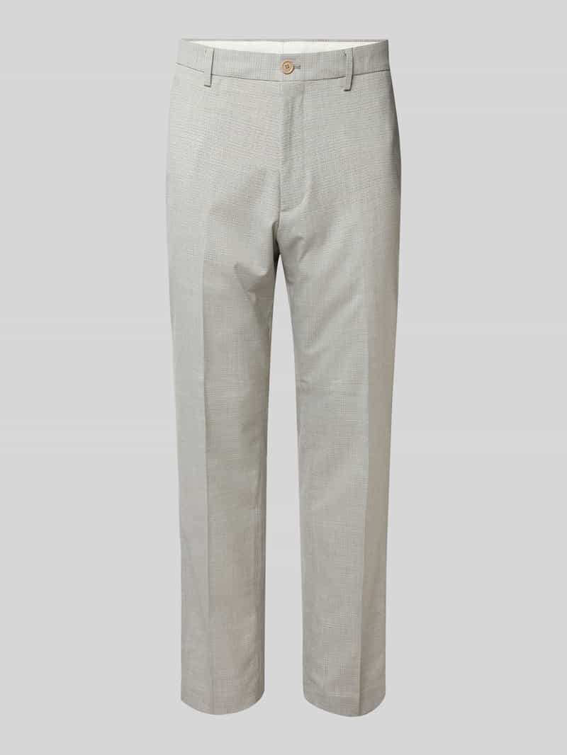 s.Oliver BLACK LABEL Regular fit pantalon van viscosemix met fijne geweven structuur