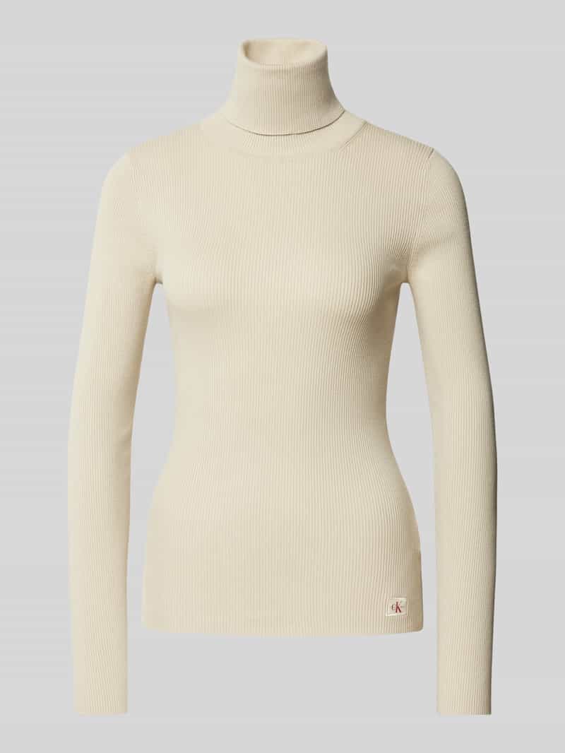 Calvin Klein Jeans Shirt met lange mouwen en col