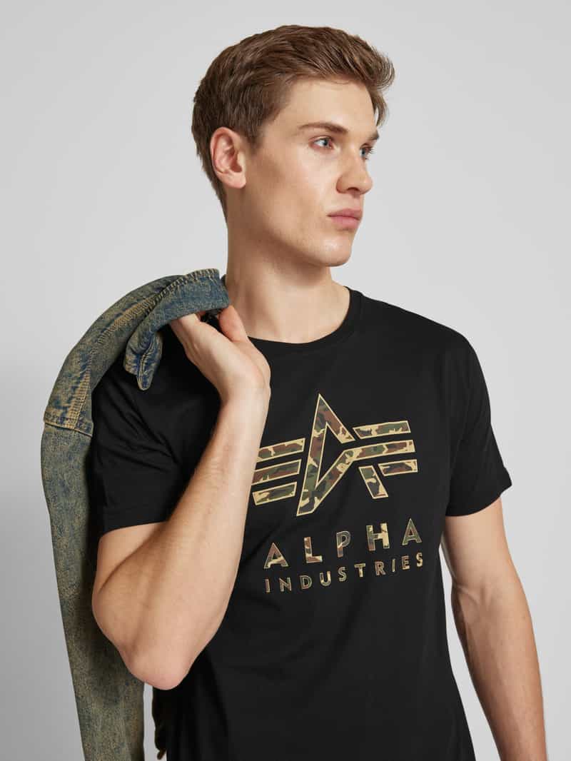 alpha industries T-shirt met labelprint