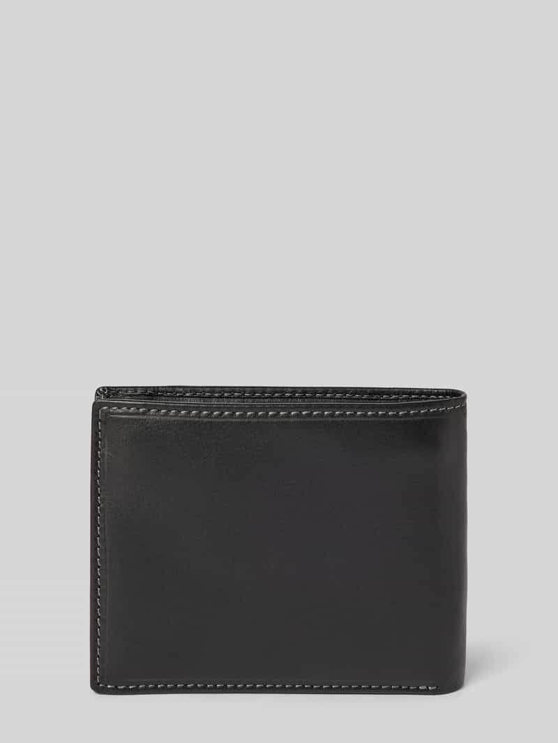 camel active Leren portemonnee met logo-applicatie model 'VEGAS'