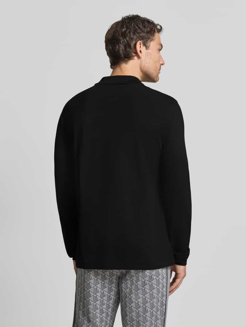 Lacoste regular fit poloshirt van puur katoen zwart, foto 3