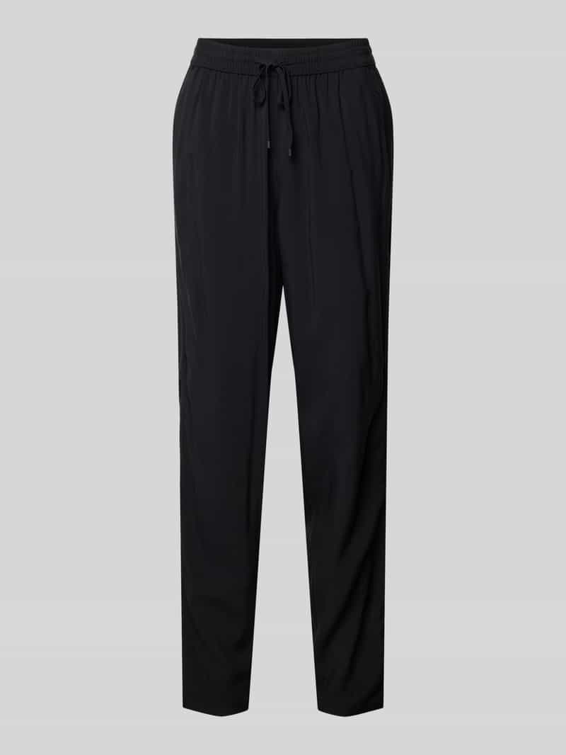 s.Oliver RED LABEL Stoffen broek van viscose met elastische band