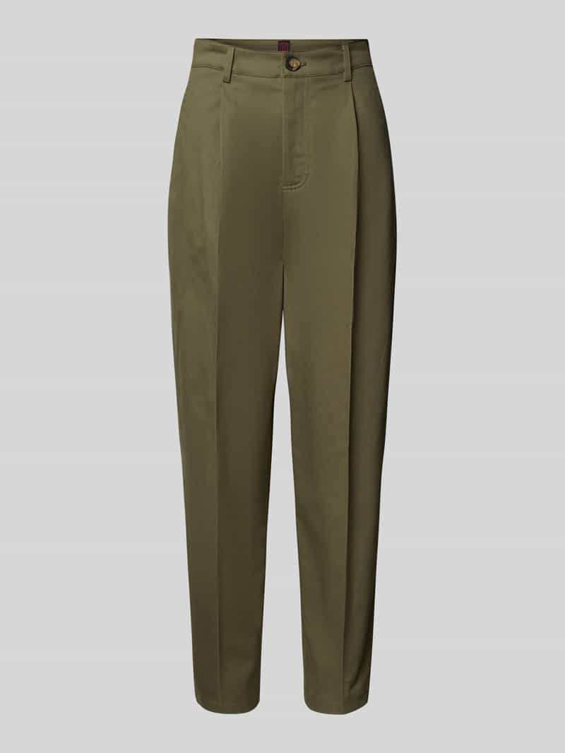 Stefanel Stoffen broek met achterzakken