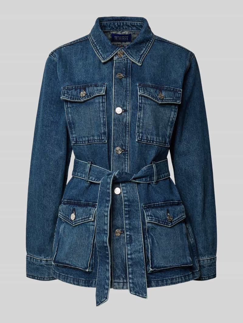 Scotch & Soda Jeansjack met knoopsluiting