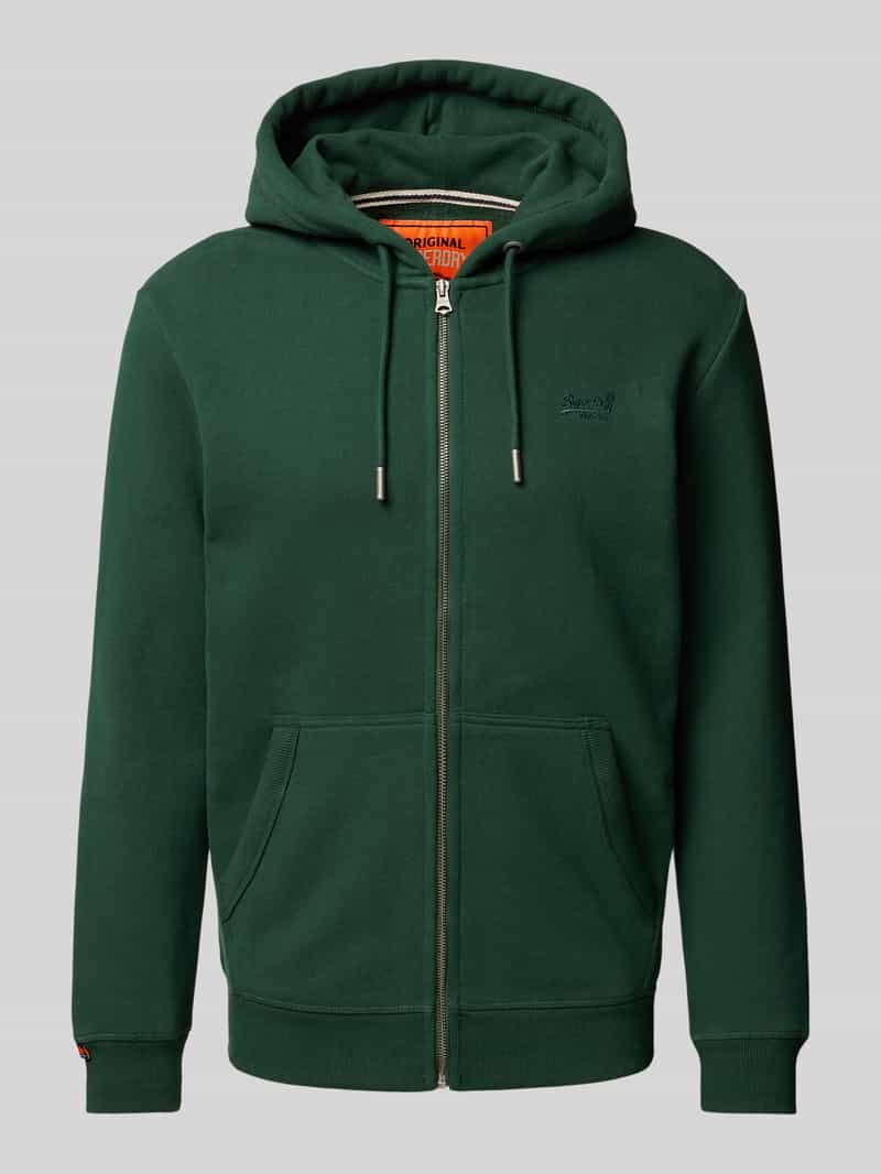 Superdry Sweatjack met labelstitching