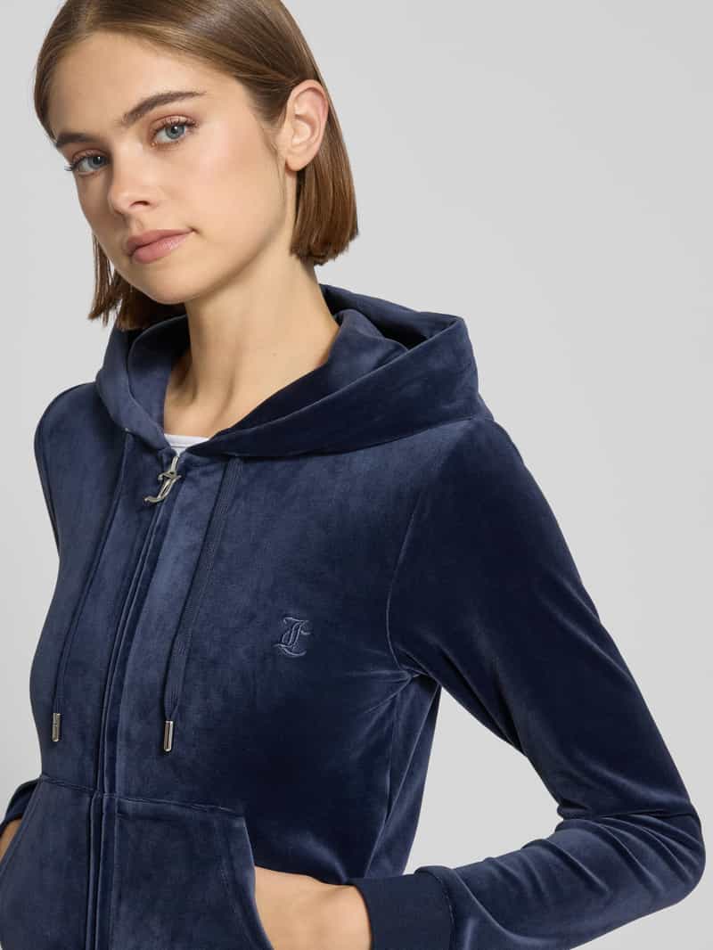 Juicy Couture Sweatjack met logostitching model 'ROBERTSON'