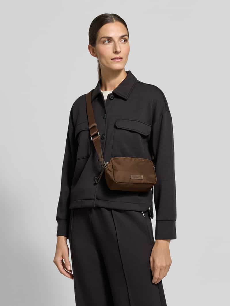 Marc O'Polo Schoudertas met ritsvak dark walnut, foto 3