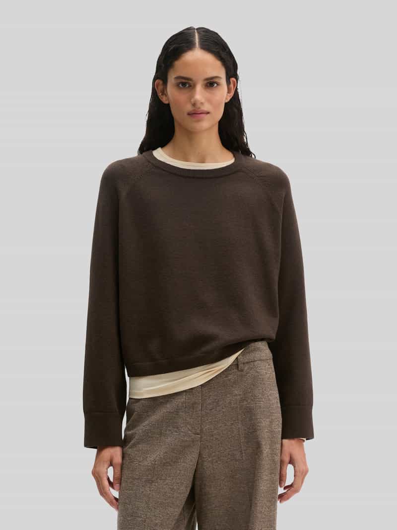 Marc O'Polo Pullover van wol met raglanmouwen