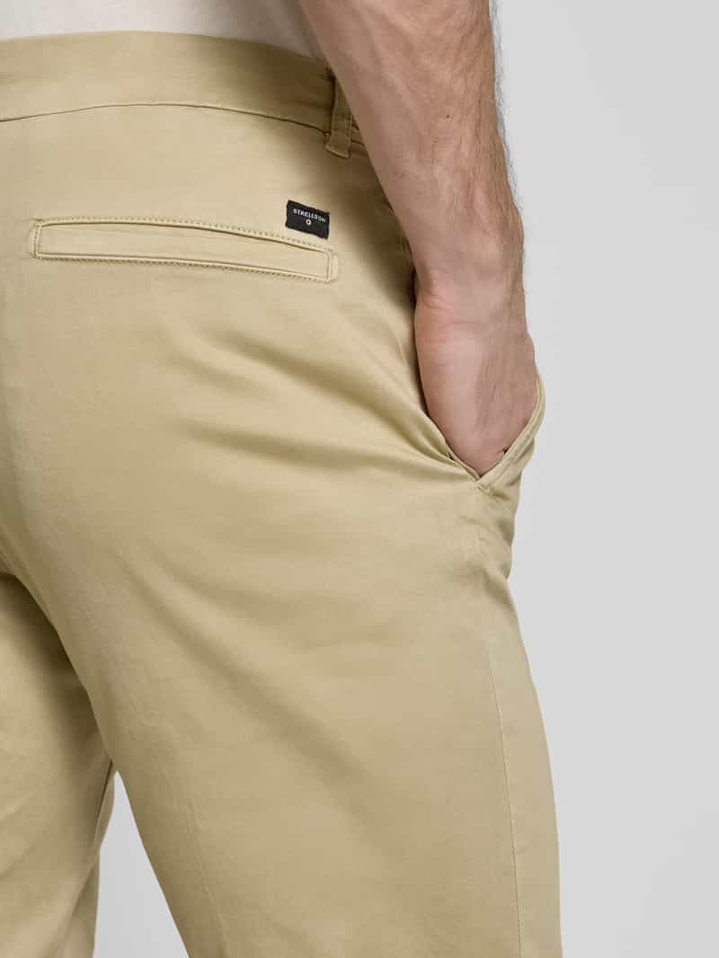 Strellson Slim fit chino met logo-applicatie model 'Tius'