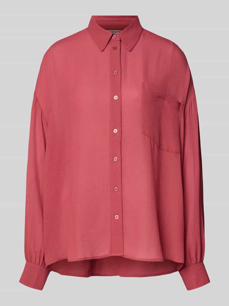 Essentiel Antwerp Loose fit overhemdblouse met crêpestructuur model 'IFIRE'