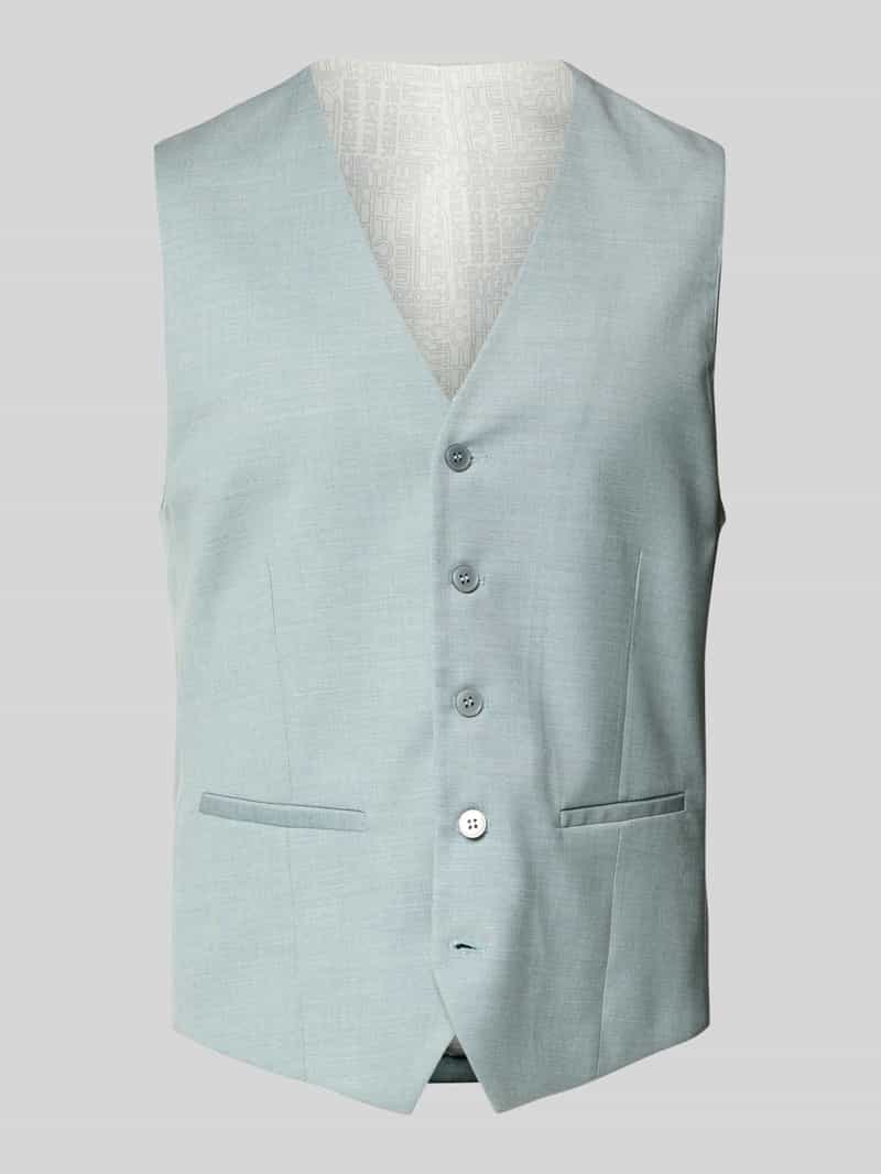HECHTER PARIS Regular fit gilet met paspelzakken