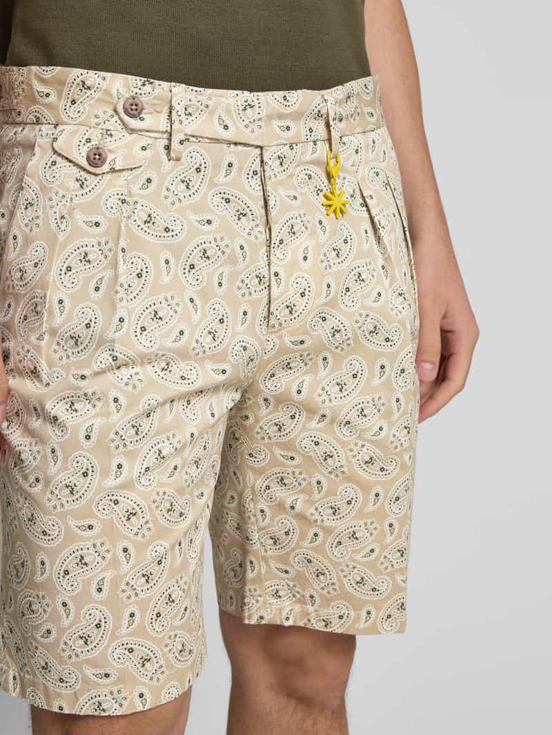 Manuel Ritz Regular fit korte broek met klepzak