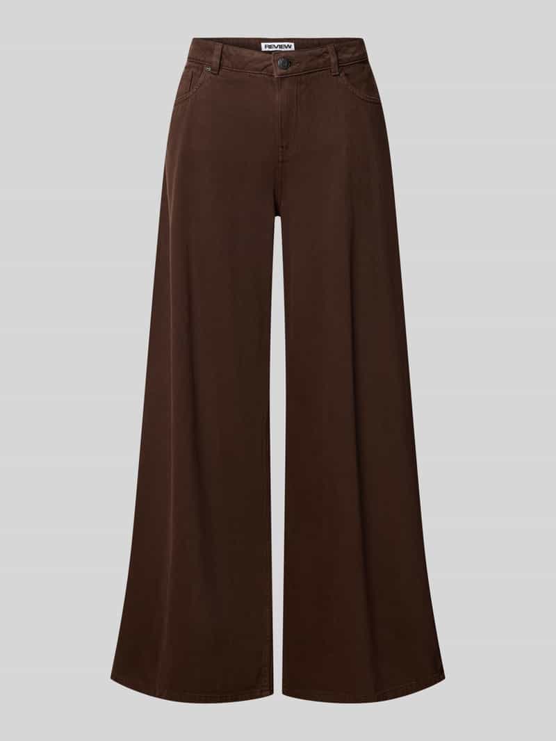 wide fit jeans met steekzakken
