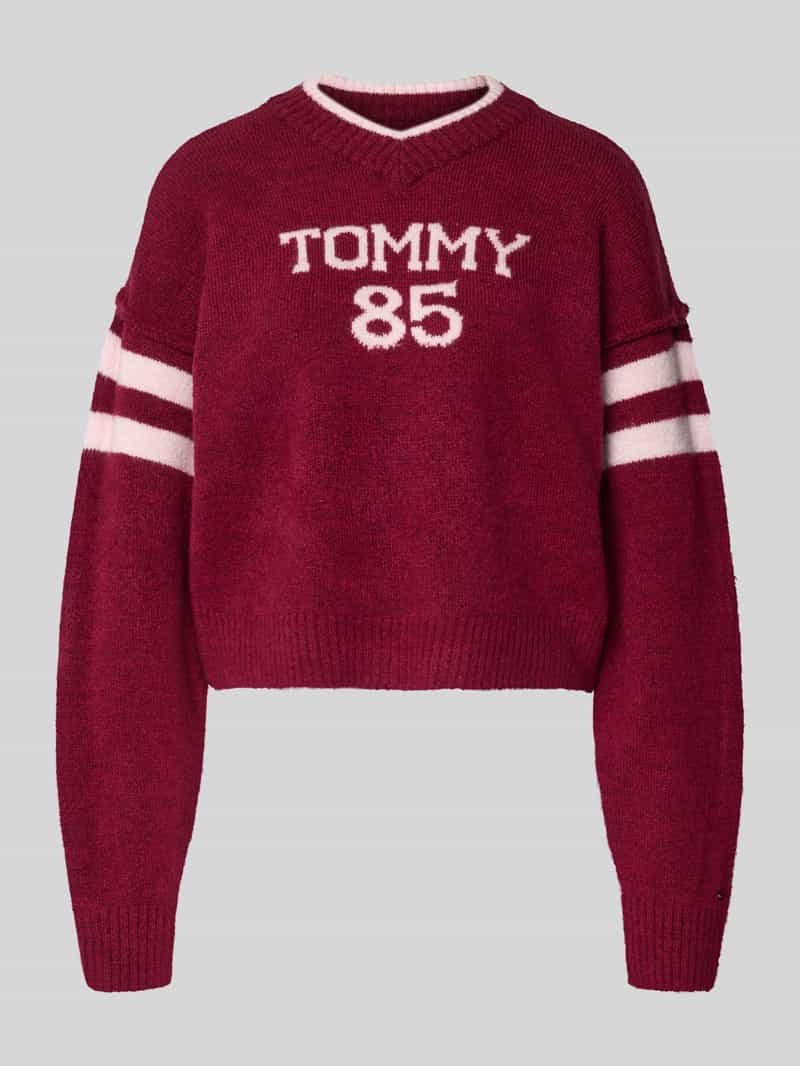 Tommy Jeans Oversized gebreide pullover met wol