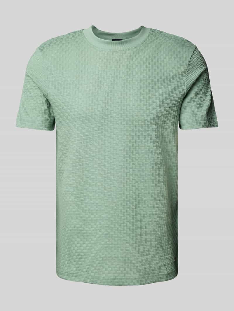 JOOP! Collection T-shirt met geribde ronde hals model 'Brandon'