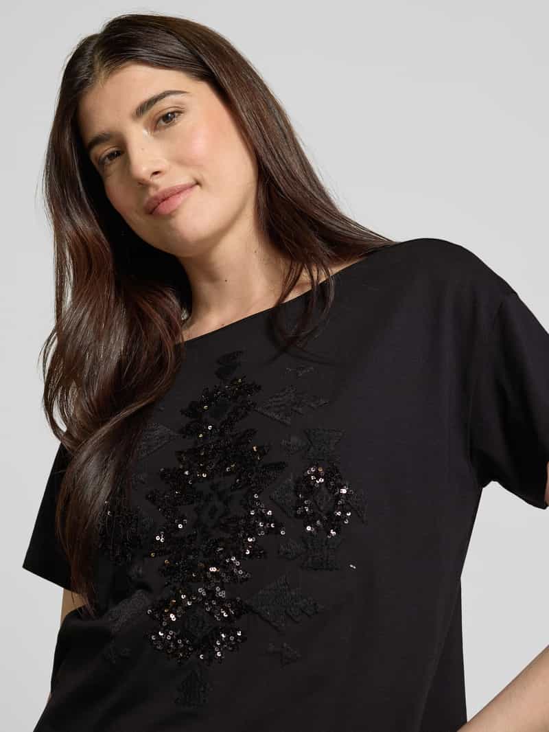 monari T-shirt met pailletten
