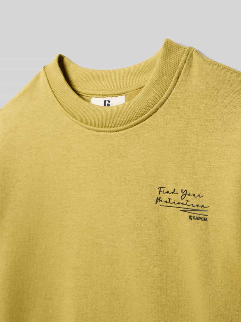 Garcia Sweatshirt met motiefprint aan de achterkant