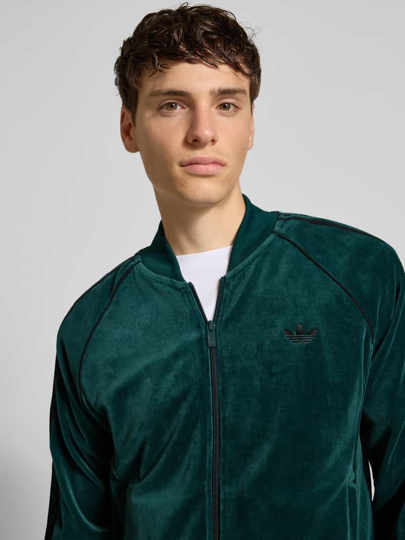 adidas Originals Slim fit sweatjack met logostitching