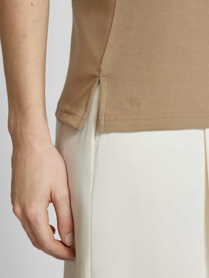 Lauren Ralph Lauren T-shirt met geribde boothals model 'JUDY'