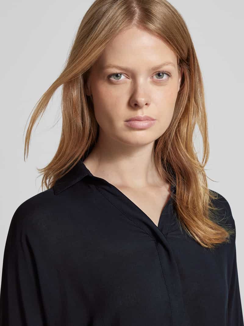 Opus Overhemdblouse met blinde knoopsluiting model 'Flavena'