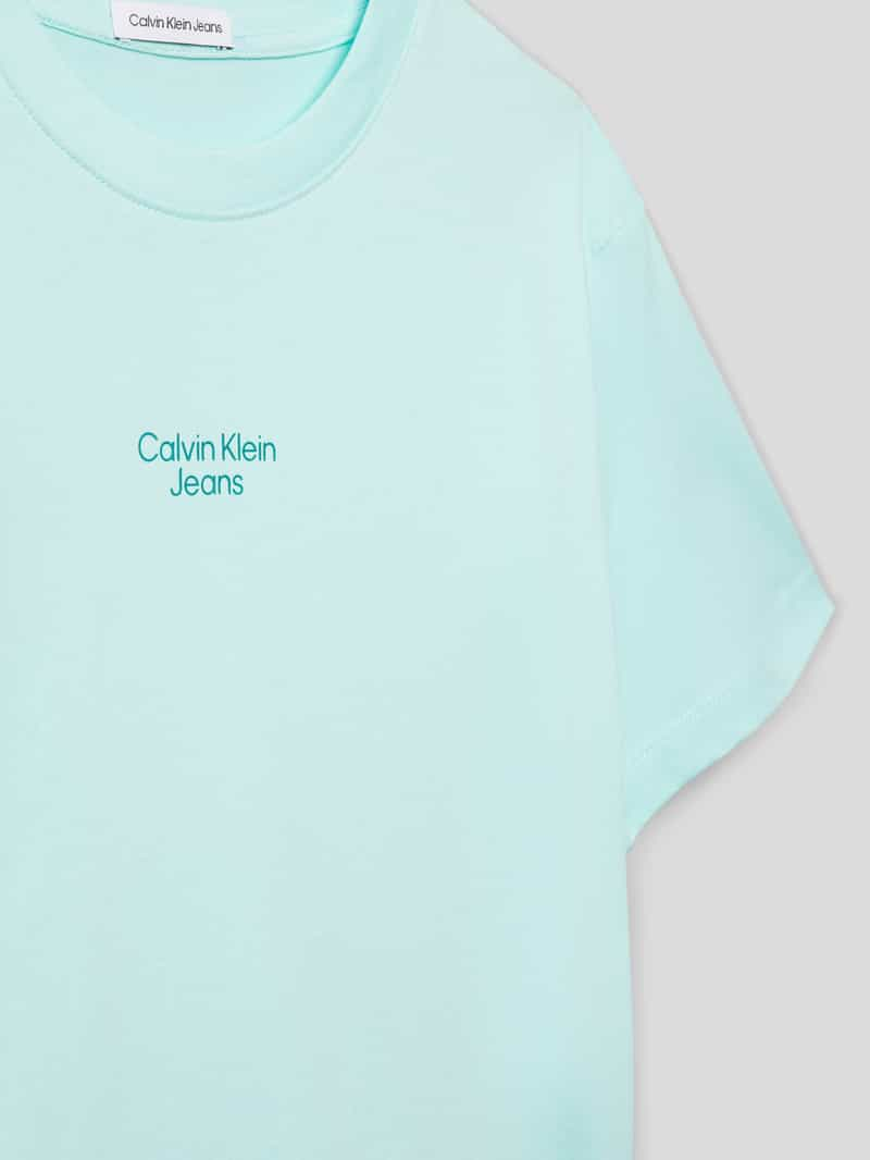 Calvin Klein Jeans T-shirt met labelprint model 'SERENITY'