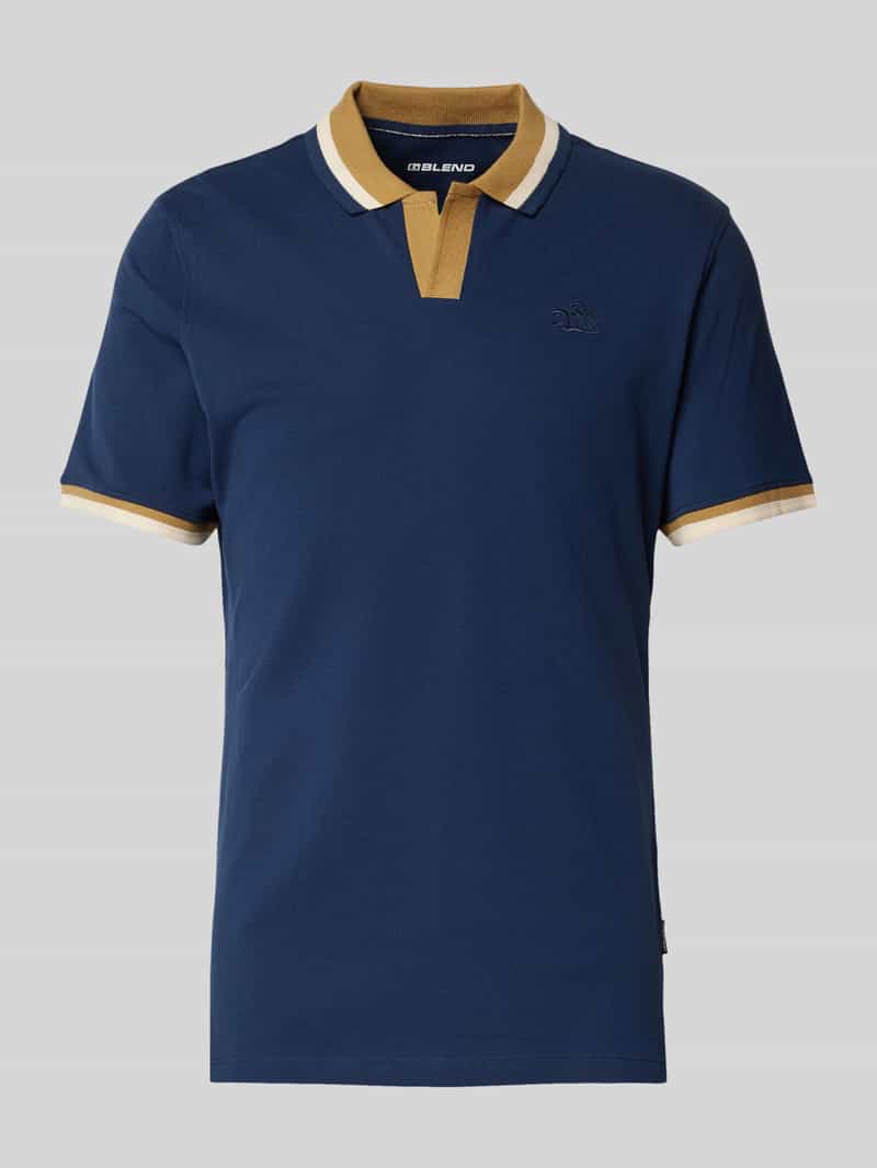Blend Regular fit poloshirt met V-hals model 'Evo'
