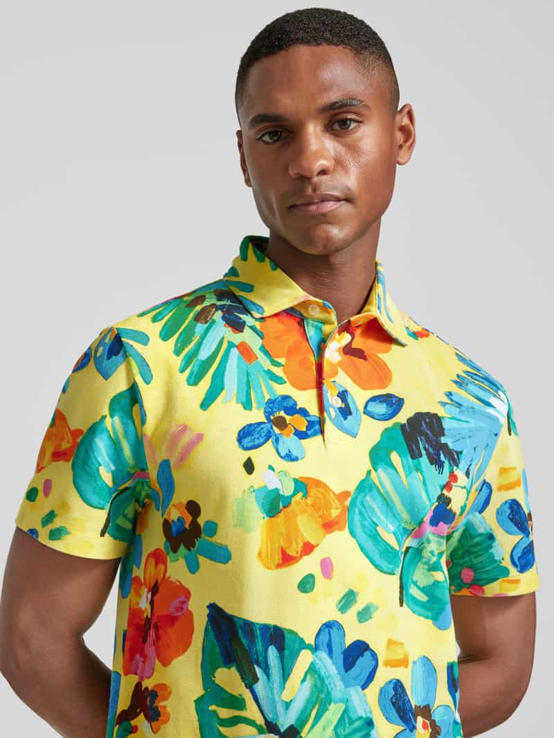 Polo Ralph Lauren Slim fit poloshirt met all-over motief